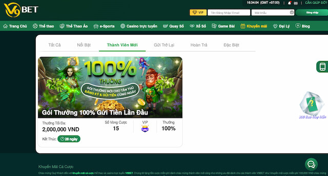 Tặng 100% giá trí nạp tiền lần đầu tại V9BET 