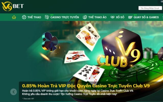 Ưu đãi hoàn trả casino đến 10%